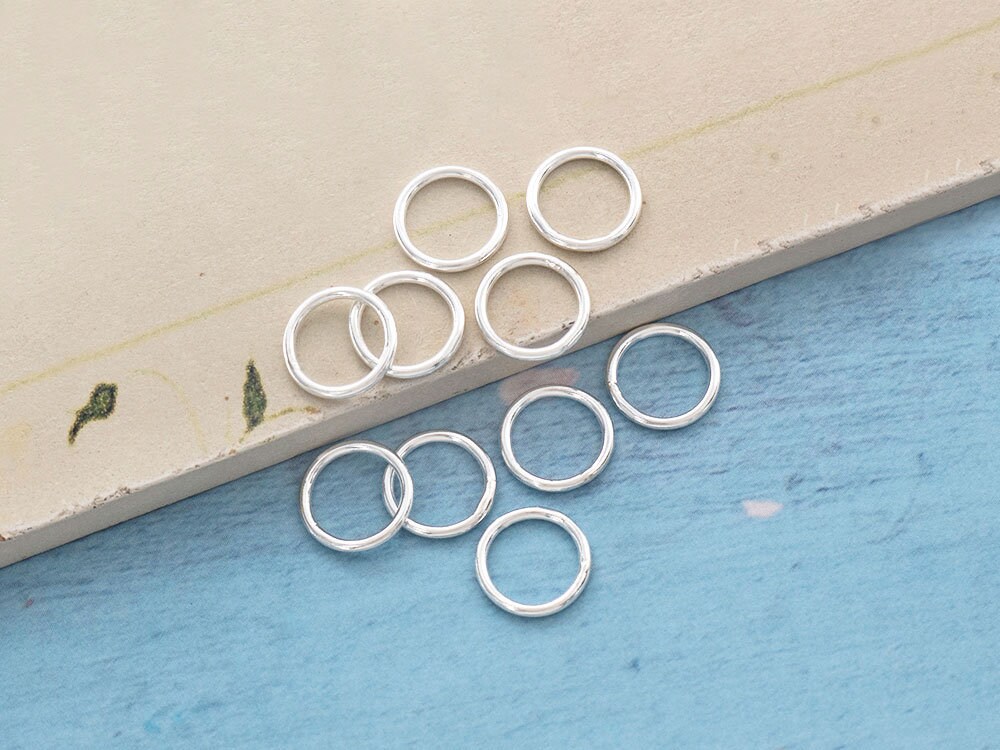 10 of 925 Sterling Silver Solder Jump Ring 1x9 Mm. th2349 Etsy Canada