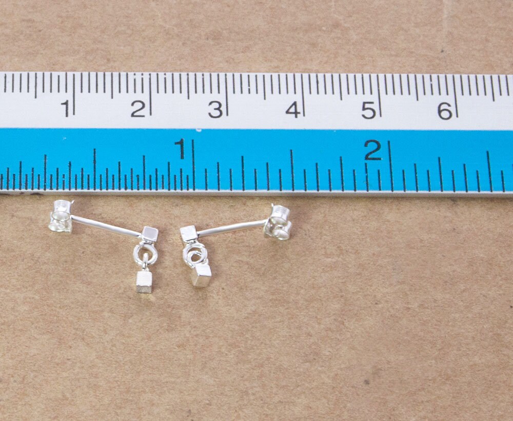 Jessibox Orecchini cuore d'argento puro 925 con zirconia cubica