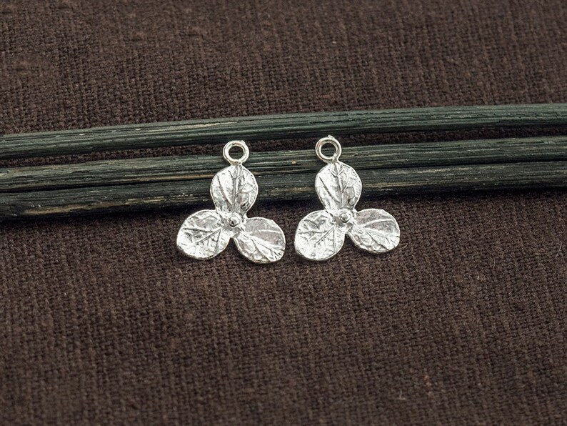 4 of 925 Sterling Silver Flower Charm 13mm. th1705 Etsy