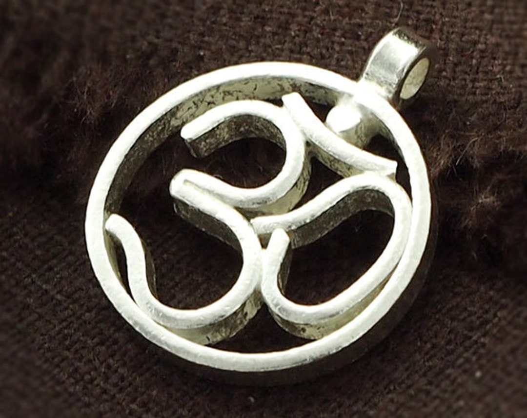 1 of Karen Hill Tribe Silver Ohm Pendant 19 Mm. :ka3869 - Etsy