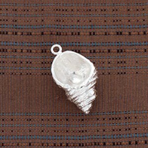 1 of 925 Sterling Silver Shell Pendant 11x17 mm. :tm0160 image 4