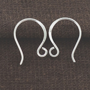 5 pairs of 925 Sterling Silver Ear Wires 12x17 mm. ,#20 AWG wire  :tk0135