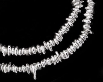 110 of Karen Hill Tribe Silver Irregular Beads 2.5 - 5 mm. :ka3821m