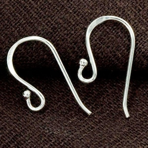 5 pairs of 925 Sterling Silver Ear Wires 9x19mm. :th2497