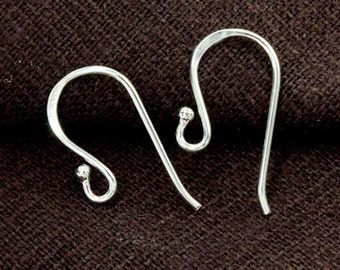 5 pairs of 925 Sterling Silver Ear Wires 9x19mm. :th2497