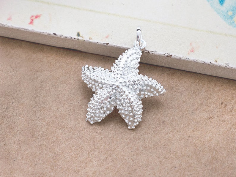 1 of 925 Sterling Silver Starfish Pendant 22mm. :th2002 - Etsy