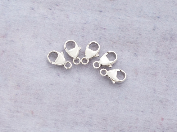 5 of 925 Sterling Silver Lobster Clasps 5x9 Mm. :th1697 - Etsy Denmark