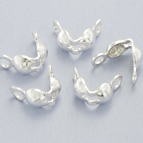 20 embouts de perles à sertir en argent sterling 925 de 3,5 mm. :th2301