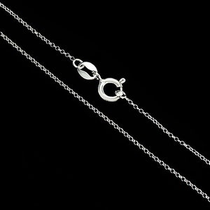 925 Sterling Silver Rolo Chain, Necklace 1mm , Delicated Chain , 20 Inches  :th2701-20