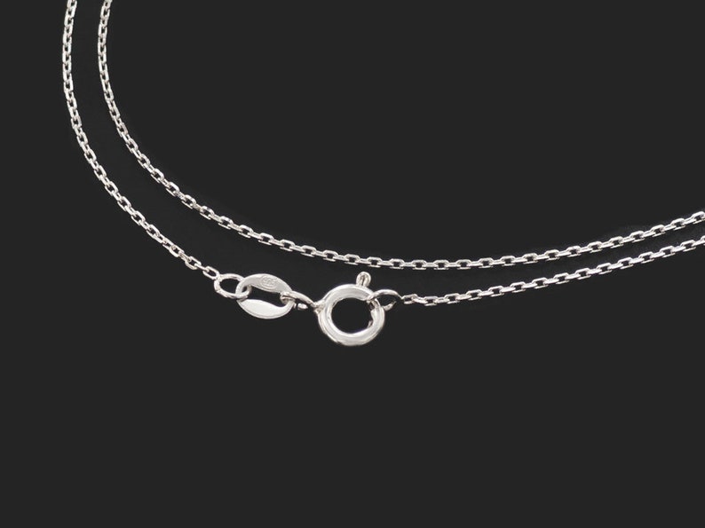 16 Inches of 925 Sterling Silver Fine Cable Chain Necklace Etsy