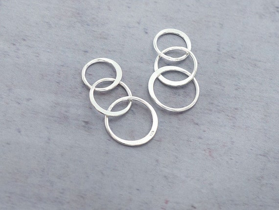 4 of 925 Sterling Silver Three-link Circle Rings Charms, Connectors 22x13 Mm. :tk0072 - Etsy 4 of 925 Sterling Silver Three-link Circle Rings Charms, Connectors 22x13 Mm. :tk0072 - Etsy