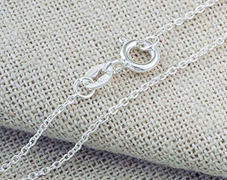 16 Inches of 925 Sterling Silver Fine Cable Chain Necklace Etsy