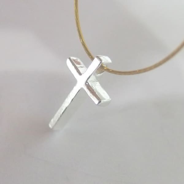 4 of 925 Sterling Silver Cross Charms 7.5x12mm.Polish Finished  :th1972