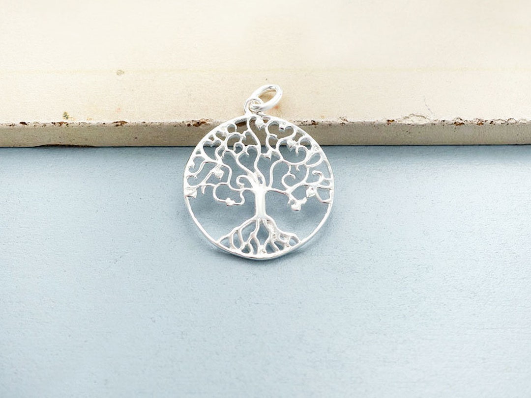 1 of 925 Sterling Silver Tree of Life Pendant 20 Mm. Polish Finished ...