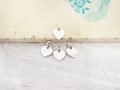 4 of 925 Sterling Silver Heart Charms 7.5x8 mm. :th2260 product logo