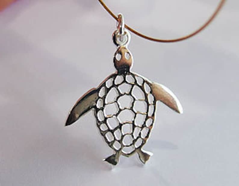 2 of 925 Sterling Silver Turtle Pendants 20x23mm.polish Etsy