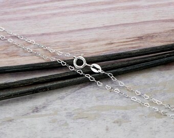 CHIEKO＋heart stock pierce (silver) Heartbeat Necklace 1/20 ct tw Diamonds Sterling Silver