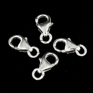 5 of 925 Sterling Silver Lobster Clasps 5x8 mm. :th0260