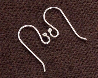 5 pairs of 925 Sterling Silver Ear Wires 8x19 mm,. #21 AWG.   :th1545