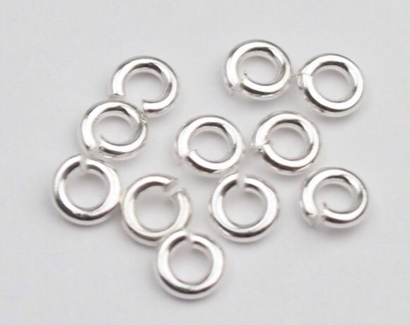High quality 8mmOD x 1.5mm/10mmOD x 2mm BLACK Stainless Steel Saw-Cut Jump  Rings