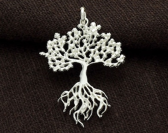 1 of 925 Sterling Silver Tree of Life Pendant 25x30 mm. Polish Finished  :tm0033