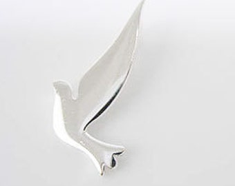 1 of 925 Sterling Silver  Bird Pendant 14x21 mm. :th1146