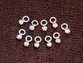 10 of 925 Sterling Silver Solid Ball Charms 3 mm.  small charms   :th2540 product logo