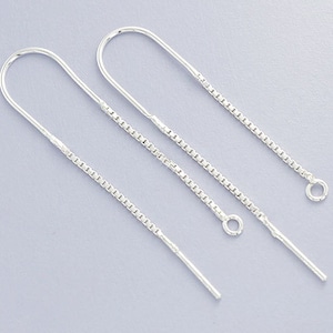 2 pairs of 925 Sterling Silver Ear Threads 44 mm. :th2316