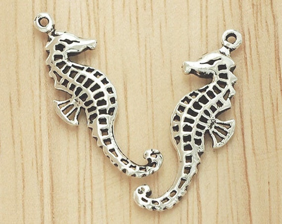 2 of 925 Sterling Silver Seahorse 