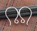 5 pairs of 925 Sterling Silver Ear Wires 12x17 mm. ,#20 AWG wire  :tk0135 