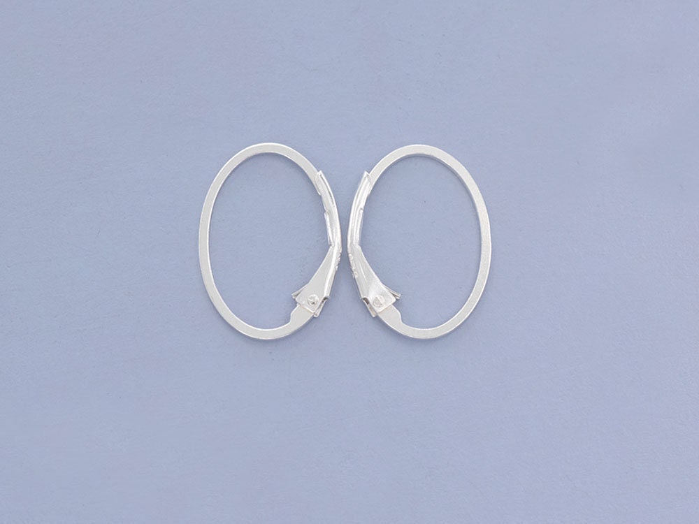 17mm Earring Wires with 2mm Bead Detail and Open Loop, Silver or Gold –  SoloSupplies