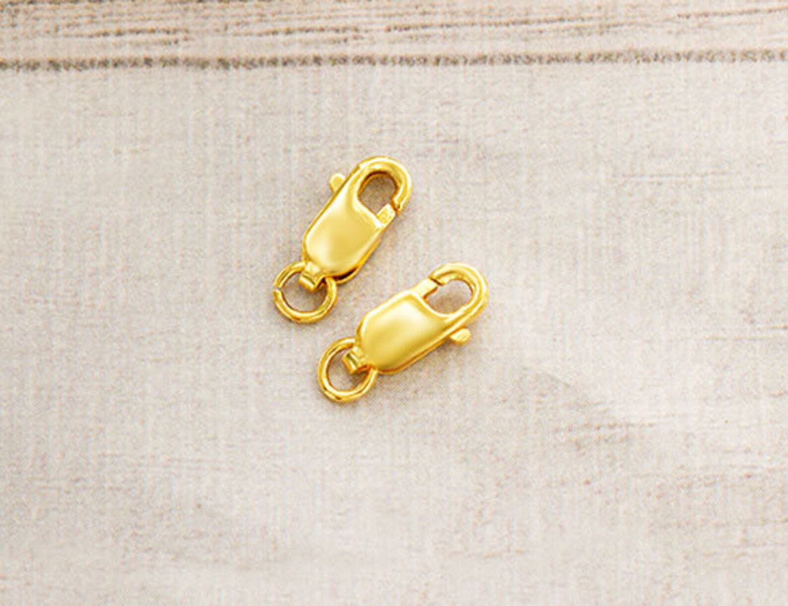 4 of 925 Sterling Silver Gold Vermeil Style Lobster Clasps 10 Etsy
