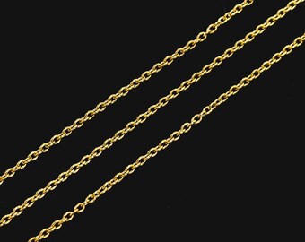 925スターリングシルバー24Kゴールドヴェルメイユスタイルケーブル