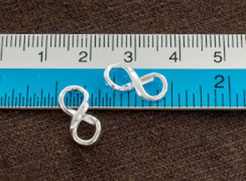4 of 925 Sterling Silver Infinity Links 7x14mm. :tk0210 | Etsy