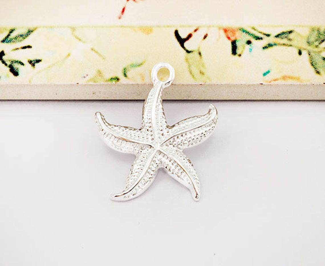 1 of 925 Sterling Silver Starfish Pendant 20mm. :th2607 - Etsy