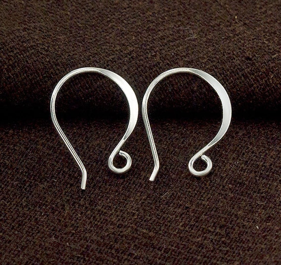 Solid Sterling Silver Earring Hook 925 Silver Earring Wire