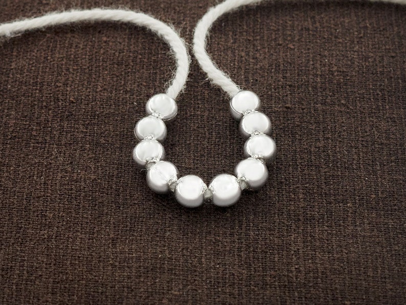 10 of 925 Sterling Silver Round Beads 6 Mm. th2759 Etsy