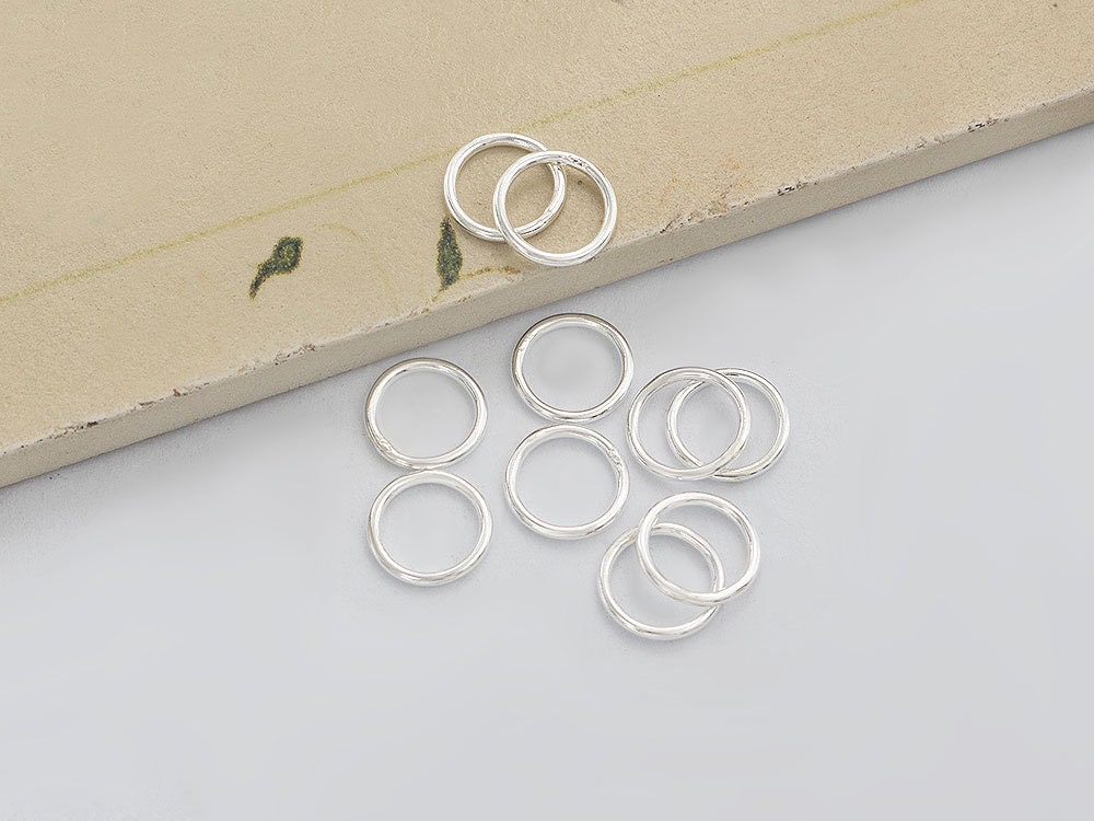 10 of 925 Sterling Silver Solder Jump Ring 1x9 Mm. th2349 Etsy Canada