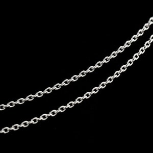 7 Inches of Karen Hill Tribe Silver Hammered Oval Opened