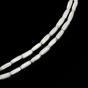 45 of Karen Hill Tribe Silver Wheat Beads 2.3x5 mm. 9&quot;   :ka4453