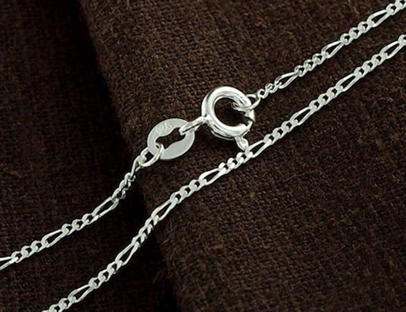 16 inch silver figaro chain best sale