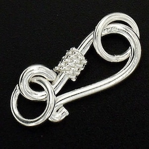 2 of 925 Sterling Silver Clasps 18mm. :th1493