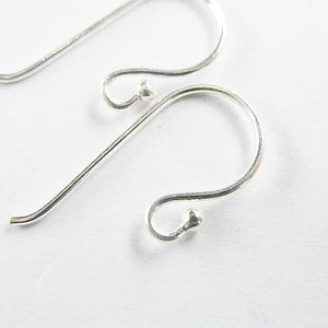 6 pairs of 925 Sterling Silver Ear Wires 9x18 mm. ,21 AWG wire :th0922 image 4