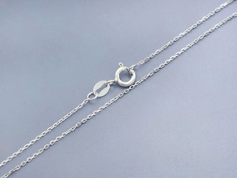 16 Inches of 925 Sterling Silver Fine Cable Chain Necklace Etsy