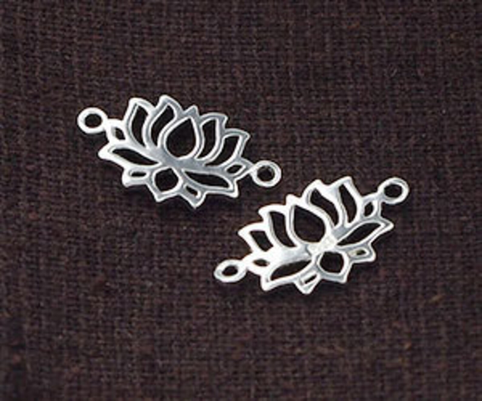 Connecteur pendentif Lotus Argent 925 16 × 14 mm (1)