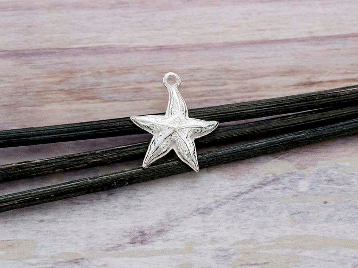 1 of 925 Sterling Silver Starfish Pendant 16mm. :th1508 - Etsy