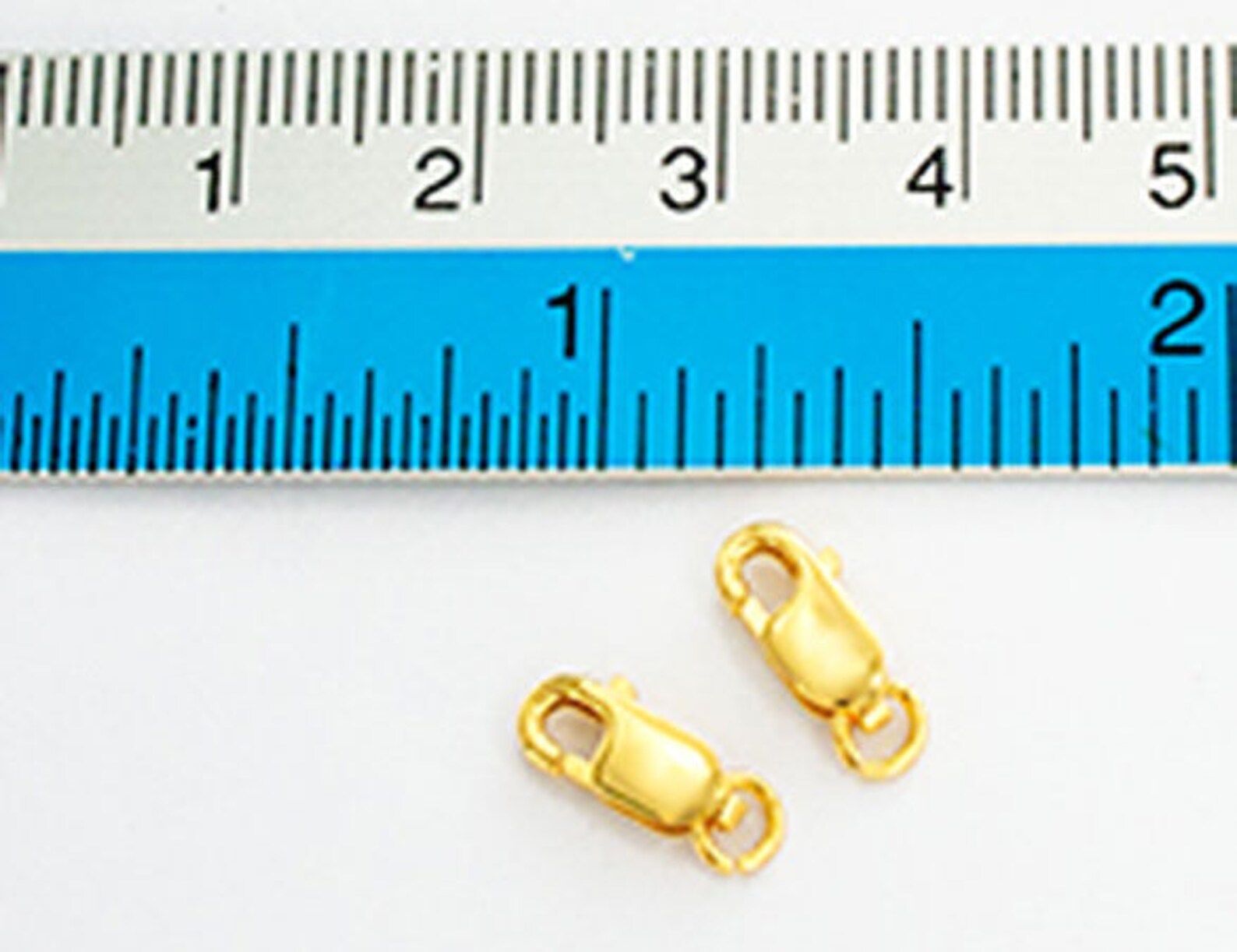 4 of 925 Sterling Silver Gold Vermeil Style Lobster Clasps 10 Etsy