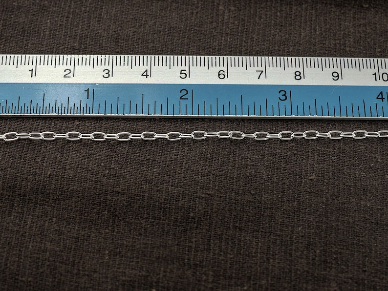 40 Inches of 925 Sterling Silver Chain 2x4 Mm. :th0590 - Etsy