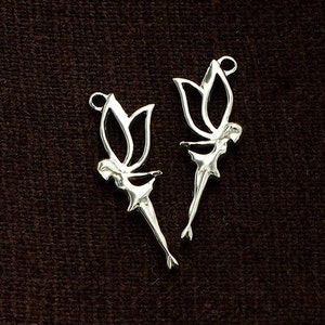 Fairy Amulet .925 Sterling Silver Charm Pendant main image 1