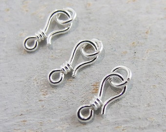 10 of Karen Hill Tribe Silver Clasps 12 mm. :ka3911